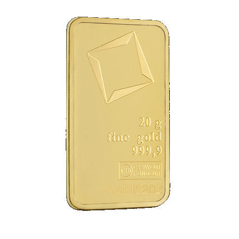20 gram Valcambi Suisse Gold Bars
