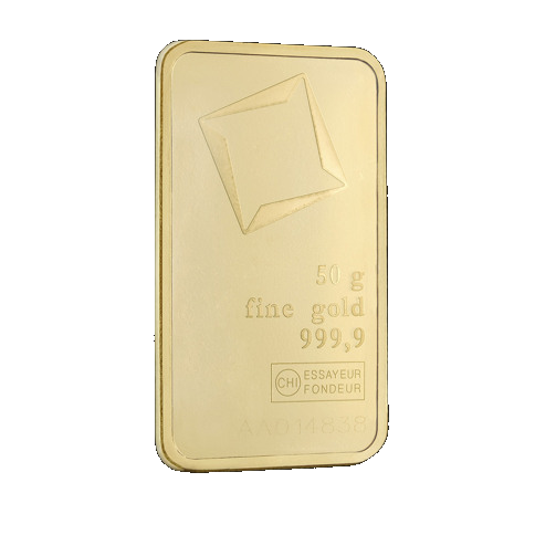 50 gram Valcambi Suisse Gold Bars
