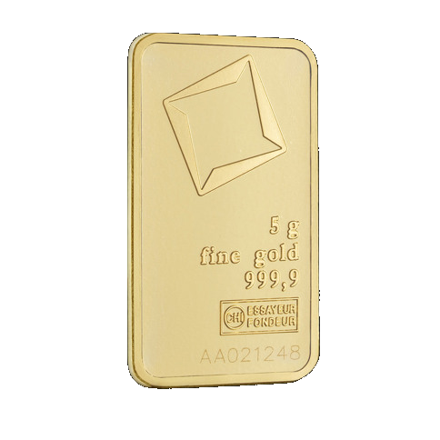 5 gram Valcambi Suisse Gold Bars